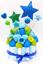 Tarta de chuches Azul y Verde