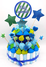 Tarta de chuches Azul y Verde