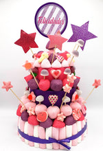 Tarta de chuches Rosa y Lila