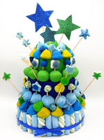 Tarta de chuches Azul y Verde