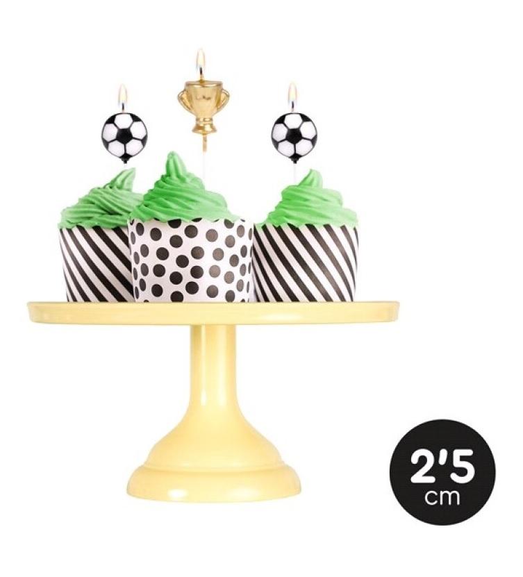 Set 5 velas Fútbol - Mis Globos