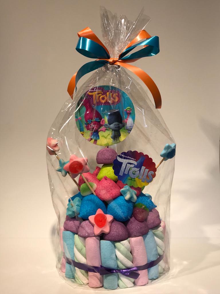Tarta de chuches Trolls