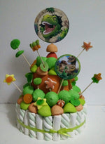 Tarta de chuches Dinosaurios (Bajo Pedido)