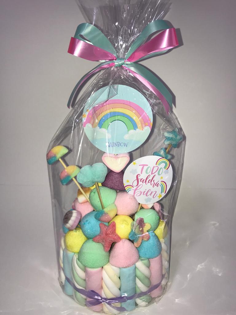 Tarta de chuches Arcoíris (Bajo Pedido)