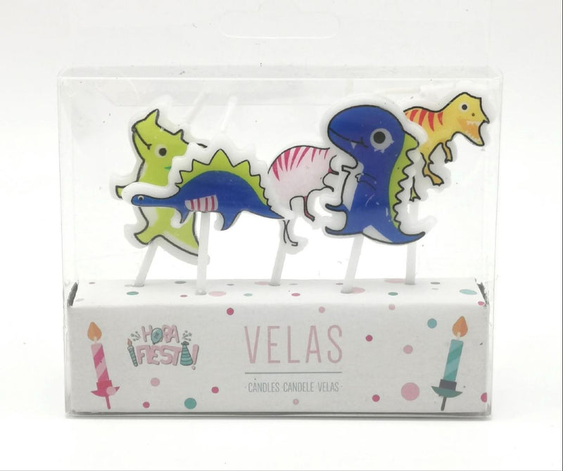 Velas Dinosaurios - Mis Globos