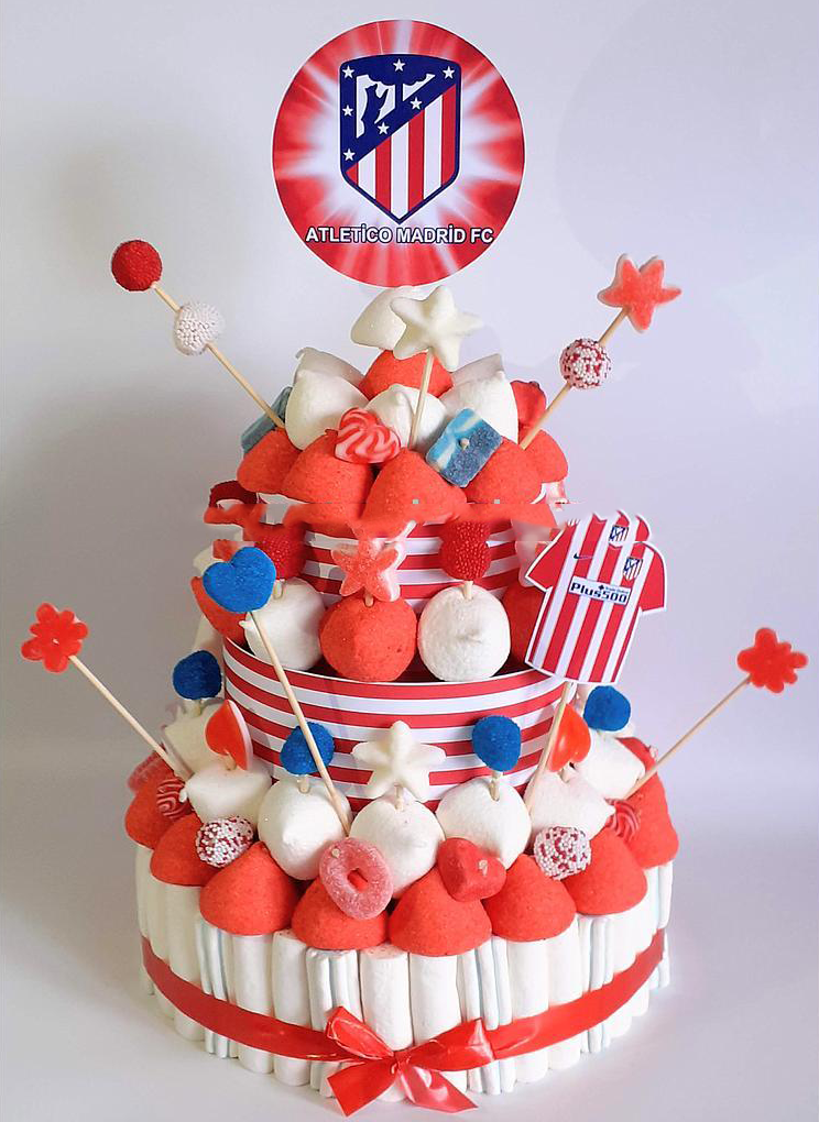 Tarta de chuches Atletico de Madrid