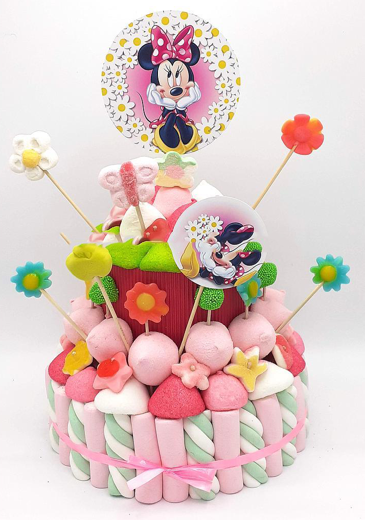 Tarta de chuches Minnie Mouse