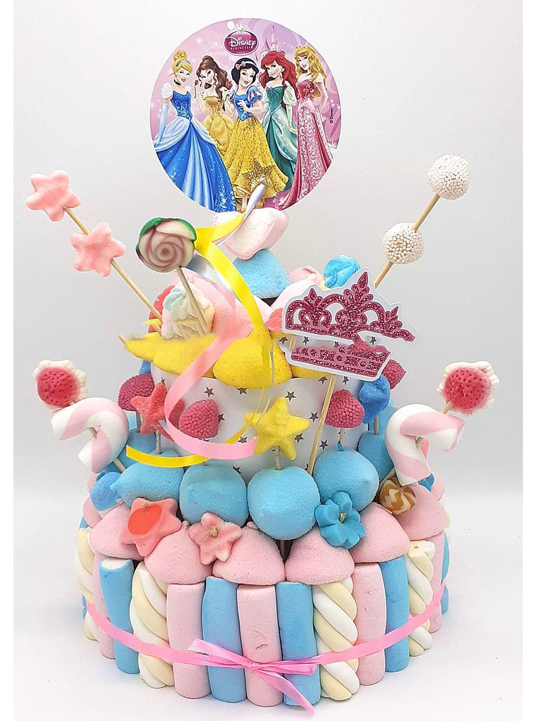 Tarta de chuches Princesas