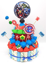 Tarta de chuches Vengadores