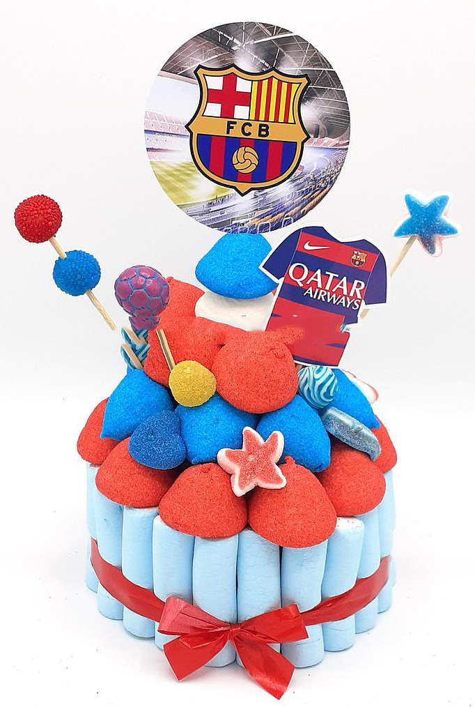 Tarta de chuches F.C. Barcelona