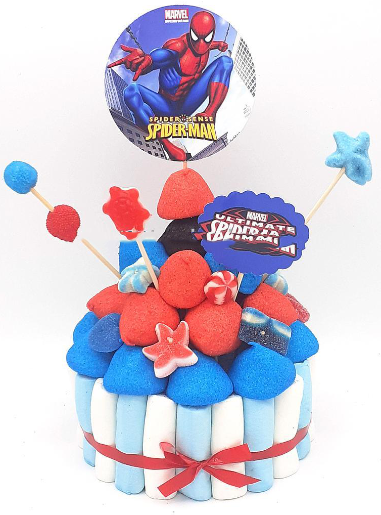 Tarta de chuches Spiderman