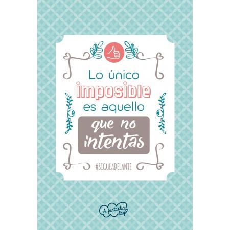 Tarjeta de Felicitación Lo único imposible... - Mis Globos