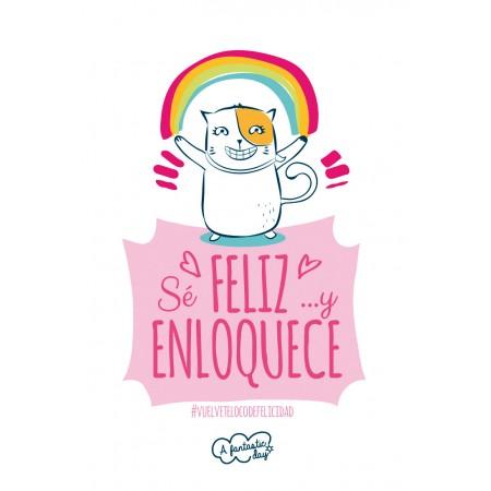 Tarjeta de Felicitación Sé feliz y enloquece - Mis Globos