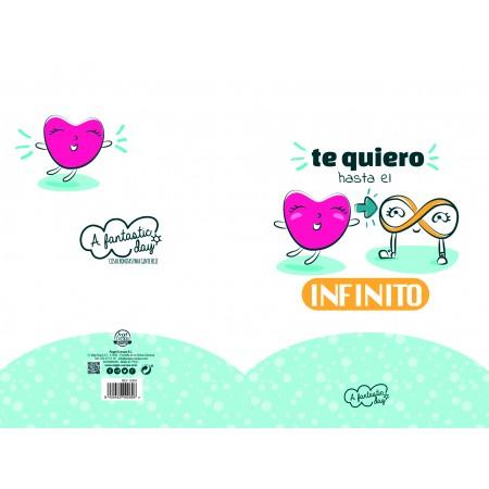 Tarjeta de Felicitación Te quiero hasta el infinito... - Mis Globos