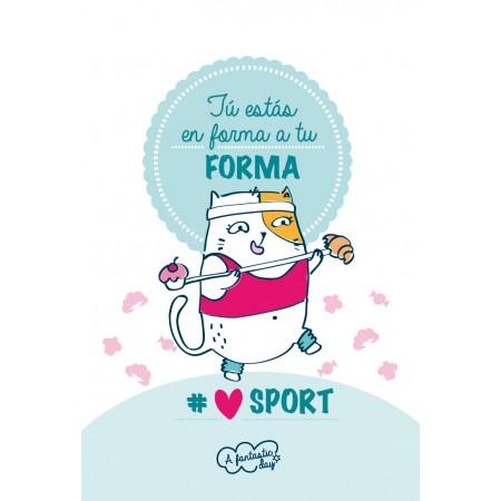 Tarjeta de Felicitación Ti estás en forma... - Mis Globos