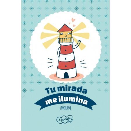 Tarjeta de Felicitación Tu mirada me ilumina... - Mis Globos