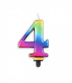 Vela Número Arcoíris - Mis Globos