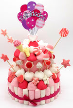 Tarta de chuches Rosa y Blanco