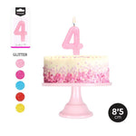 Vela Número Glitter Colores surtidos - Mis Globos
