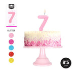 Vela Número Glitter Colores surtidos - Mis Globos