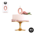 Vela Número Metalizada Rosegold - Mis Globos