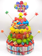 Tarta de chuches Colorida
