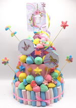 Tarta de chuches Unicornios