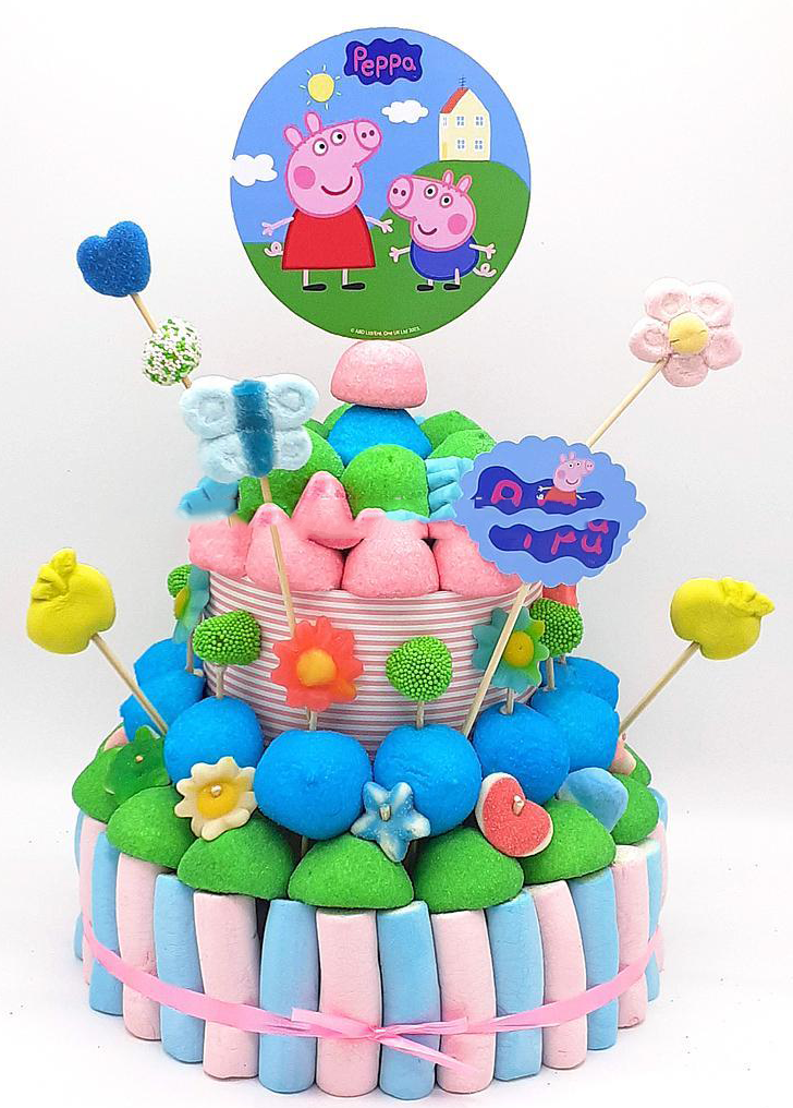 Tarta de chuches Pepa Pig