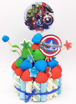 Tarta de chuches Vengadores