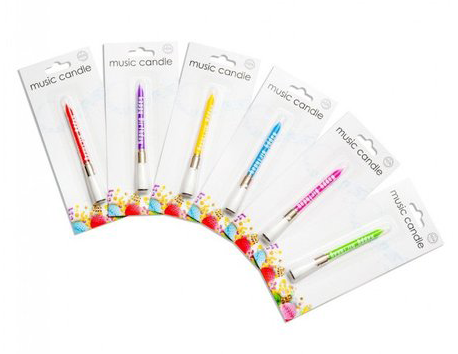 Velas musicales - Mis Globos